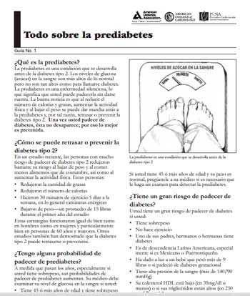 Folletos informativos sobre predibetes